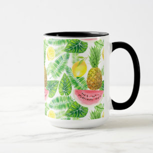 Tropical pattern mug