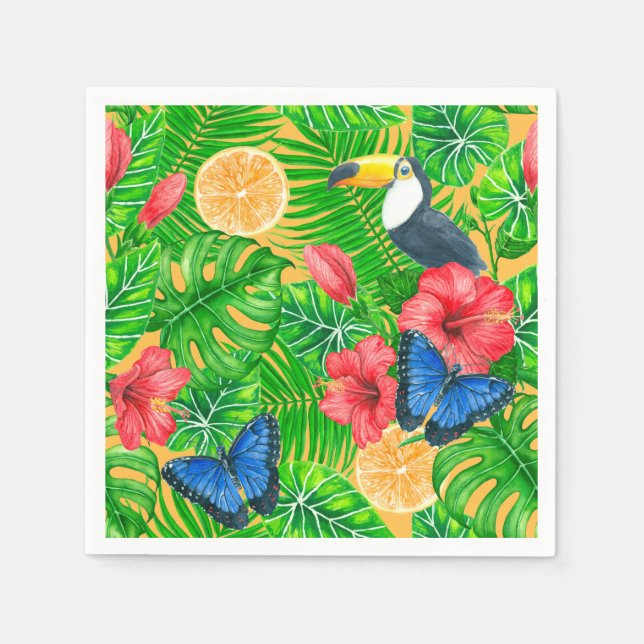 Tropical pattern napkins (Front)