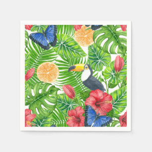 Tropical pattern napkins