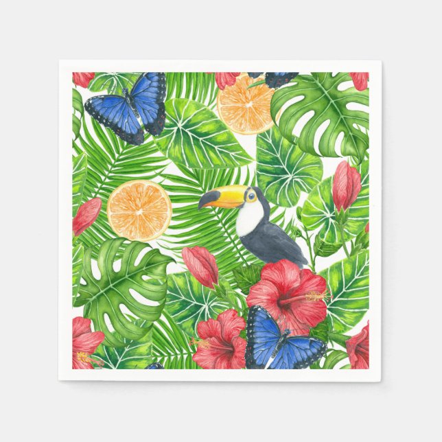 Tropical pattern napkins (Front)