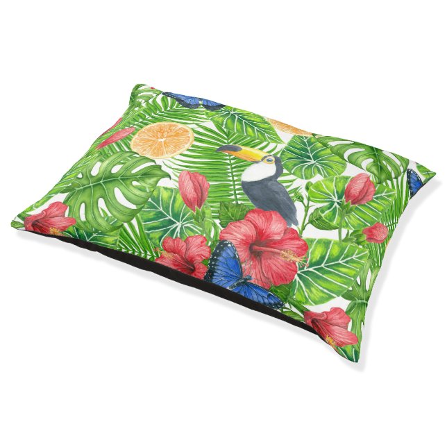 Tropical pattern pet bed (Angled)