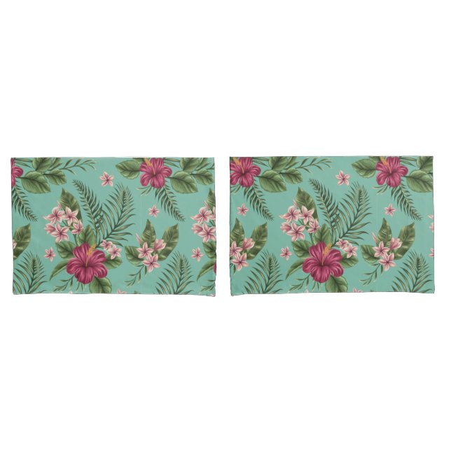 Tropical Pattern Pillow Case (Front-Set)