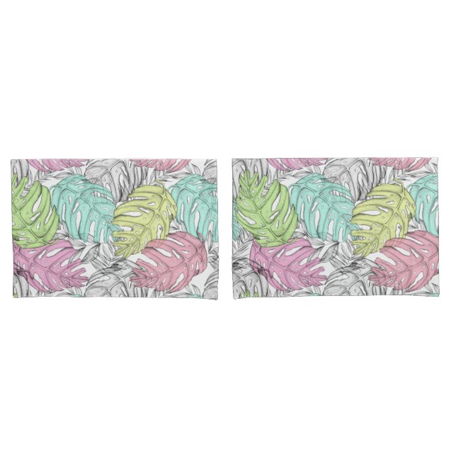Tropical Pattern Pillow Case (Front-Set)