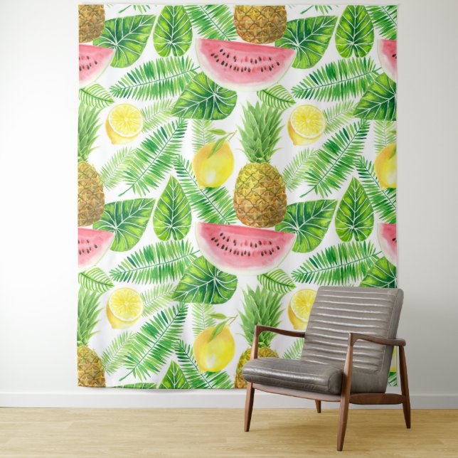 Tropical pattern tapestry (In Situ)