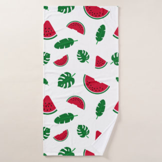 tropical pattern, watermelon pattern, tropical sea bath towel