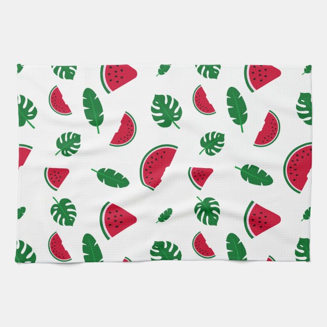 tropical pattern, watermelon pattern, tropical sea kitchen towel (Horizontal)
