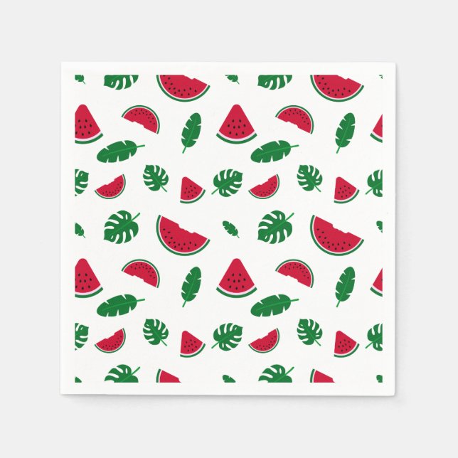 tropical pattern, watermelon pattern, tropical sea napkins (Front)