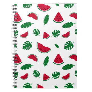 tropical pattern, watermelon pattern, tropical sea notebook