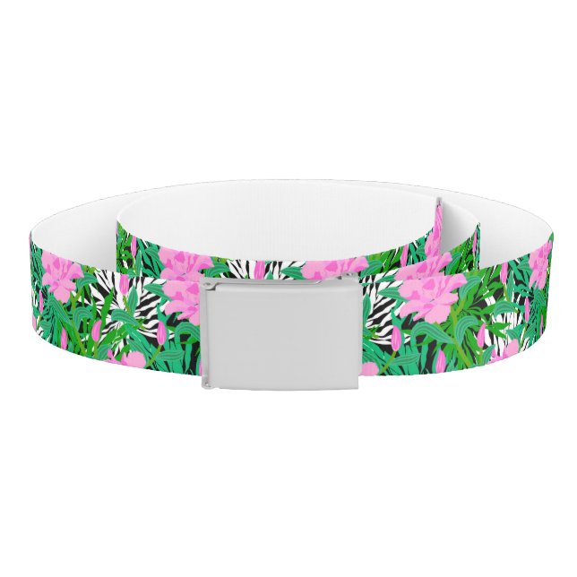 Tropical Pattern With Jungle Flowers Belt (Coil)