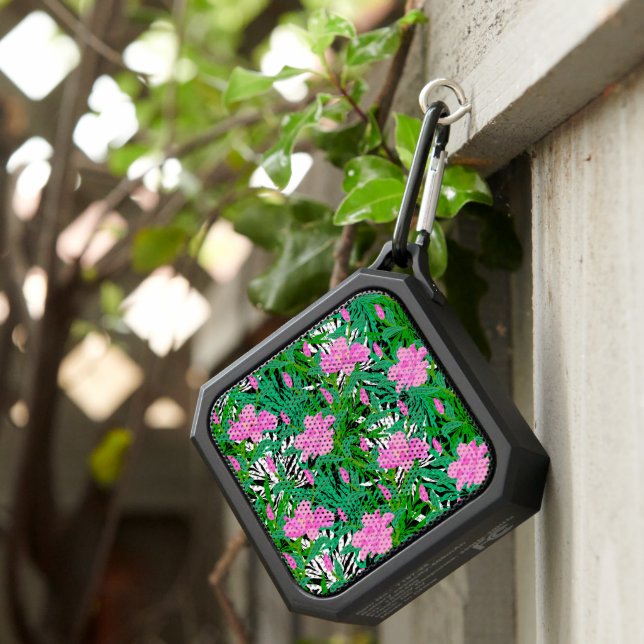 Tropical Pattern With Jungle Flowers Bluetooth Speaker (Inisitu)