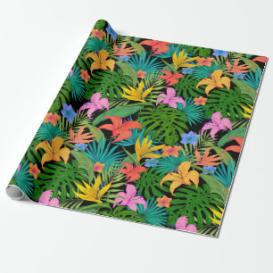 Tropical pattern wrapping paper