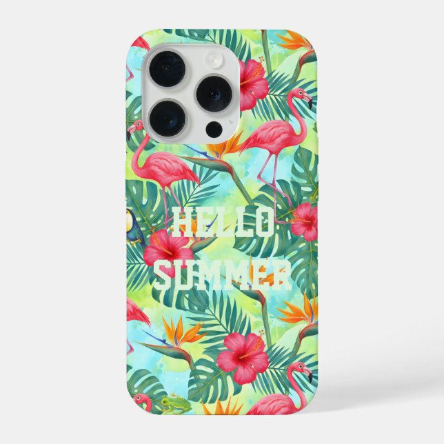 TROPICAL PATTERNED  iPhone CASE (Back)