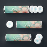 Tropical Peach White Hibiscus Floral Love Wedding Breath Savers® Mints<br><div class="desc">Tropical Peach White Hibiscus Floral Personalized Love Wedding Bridal Shower or Birthday</div>