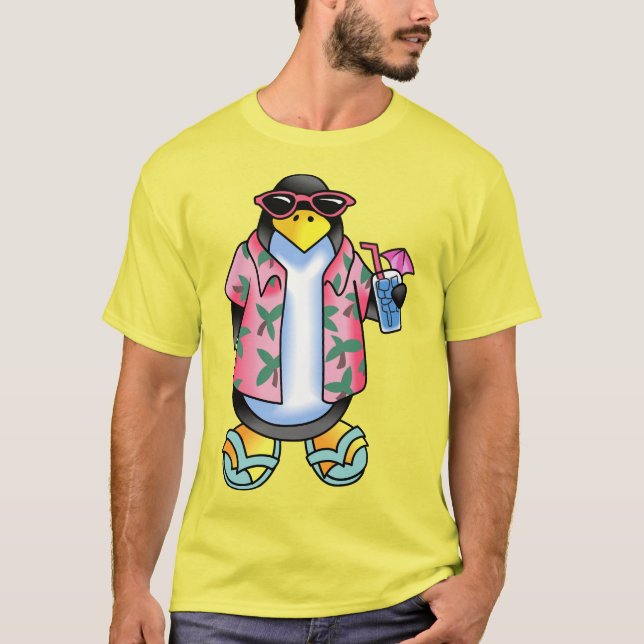 Tropical Penguin T-Shirt (Front)