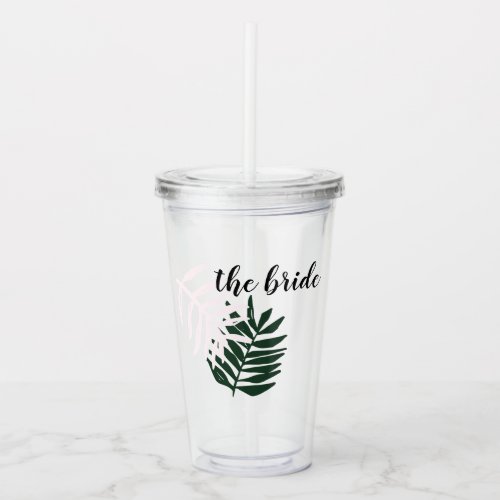 Tropical Personalized Acrylic Tumbler