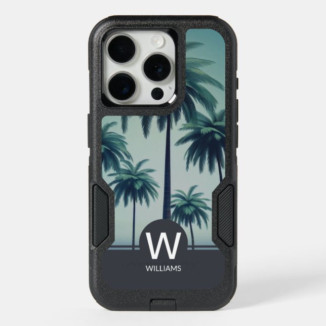 Tropical Personalized Monogram Phone Case (Back)