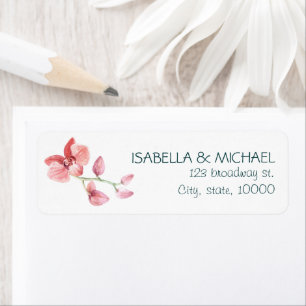 Tropical Personalized Wedding Address Label
