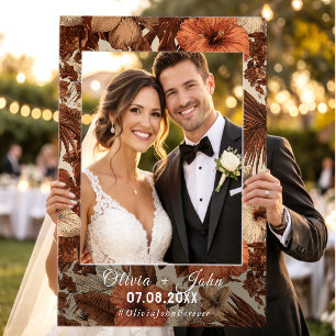 Tropical Petal Wedding Instagram Photo Prop Selfie Frame