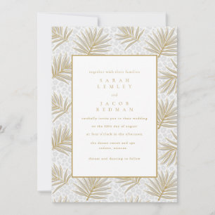 Tropical Photo Beach Wedding Invitation