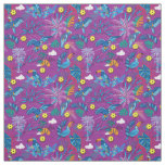 Tropical Pickleball, custom background Fabric