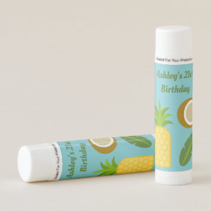 Tropical Pineapple All Occasion Personalized Lip Balm