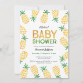 Tropical pineapple Baby Shower Invitation (Front)