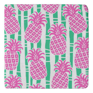 Tropical Pineapple Bamboo Trivet