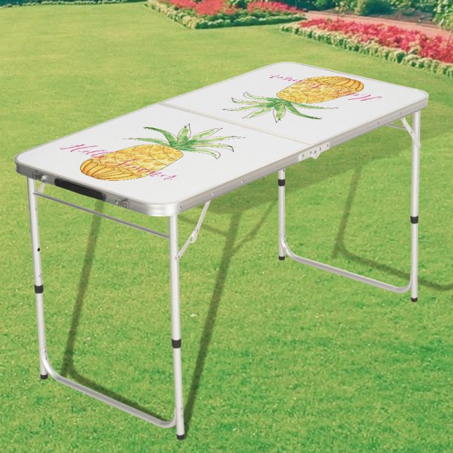 Tropical Pineapple Custom Beer Pong Table (Creator Uploaded)