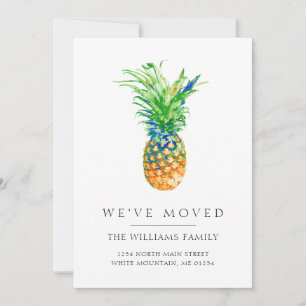 Tropical Pineapple Family Moving Announcement