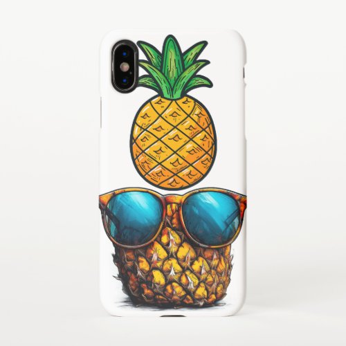 Tropical Pineapple Flavor of Confidence iPhone XS Case