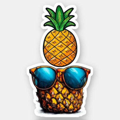 Tropical Pineapple Flavor of Confidence Sticker
