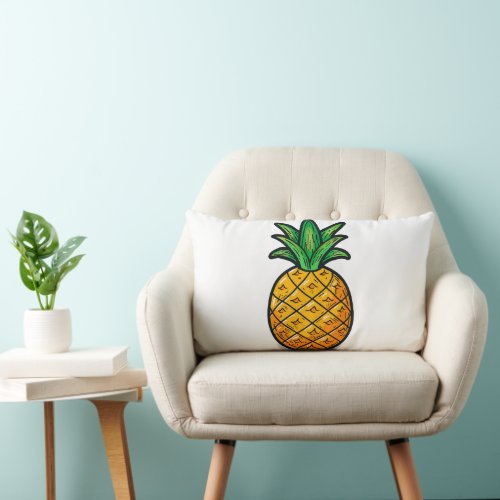 Tropical Pineapple Flavor of Summer Lumbar Pillow