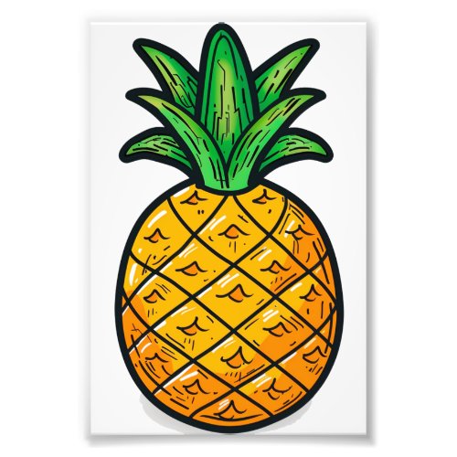 Tropical Pineapple Flavor of Summer Photo Print