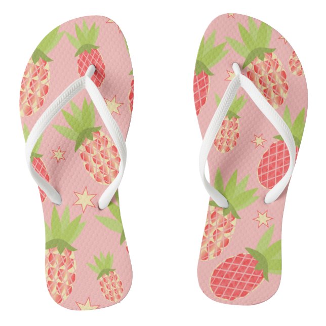 Tropical pineapple flip flops (Footbed)
