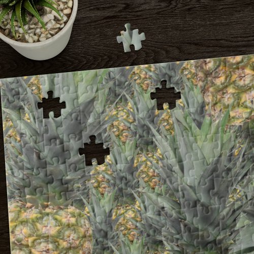 Tropical Pineapple Fruit Difficult Jigsaw Puzzle