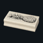 Tropical Pineapple Fruit Hawaiian Floral Botanical Rubber Stamp<br><div class="desc">Pineapples are always a special treat in Hawaii. Did you know that it is also considered a 'WELCOME' symbol.

BTW - Feel free to ask for my help if you run into some sizing problems. Always glad to assist,  Andrea.</div>