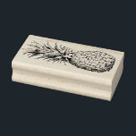 Tropical Pineapple Fruit Hawaiian Floral Botanical Rubber Stamp<br><div class="desc">Pineapples are always a special treat in Hawaii. Did you know that it is also considered a 'WELCOME' symbol.

BTW - Feel free to ask for my help if you run into some sizing problems. Always glad to assist,  Andrea.</div>