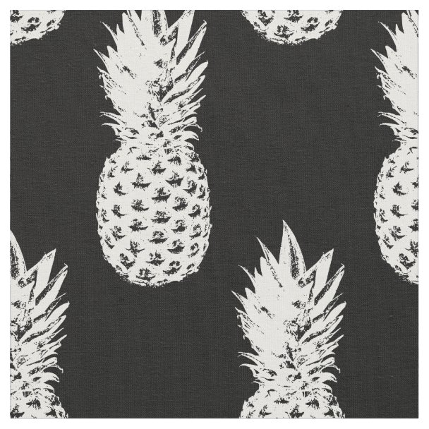 Pineapple print DIY textile fabric