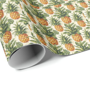 Tropical Pineapple Gift Wrap Wapping Paper