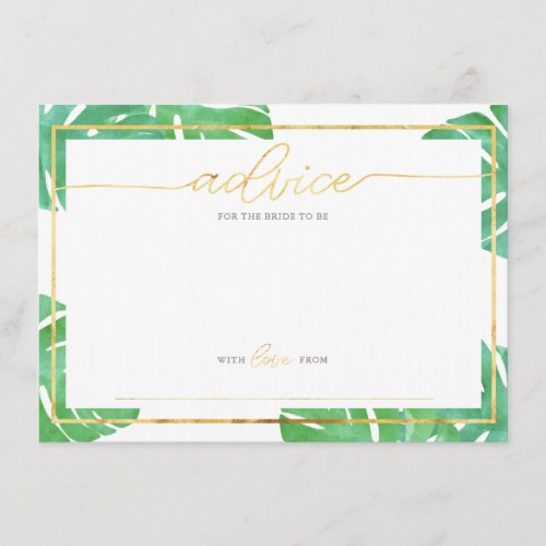 Tropical Pineapple Gold Advice Cards