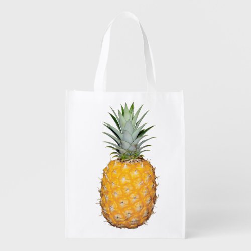 Tropical pineapple grocery bag