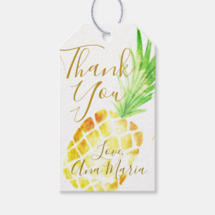Tropical Pineapple "Infused with Love" Custom Gift Tags