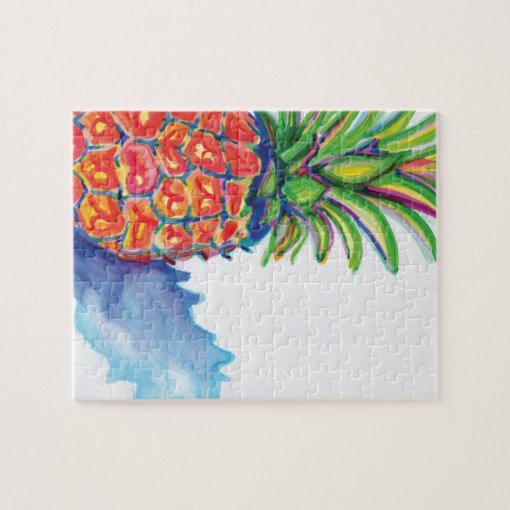 Tropical Pineapple Jigsaw Puzzle Zazzle