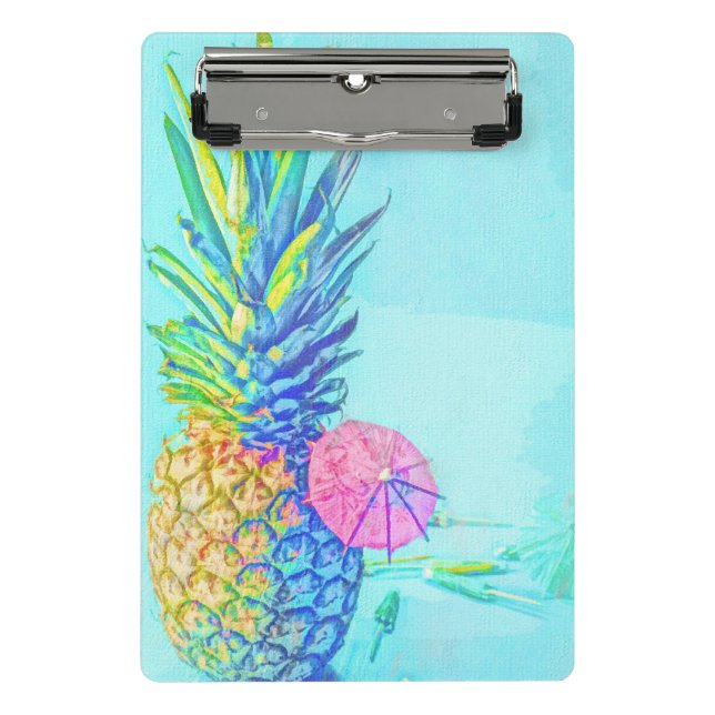 Tropical Pineapple Mini Clipboard (Front)
