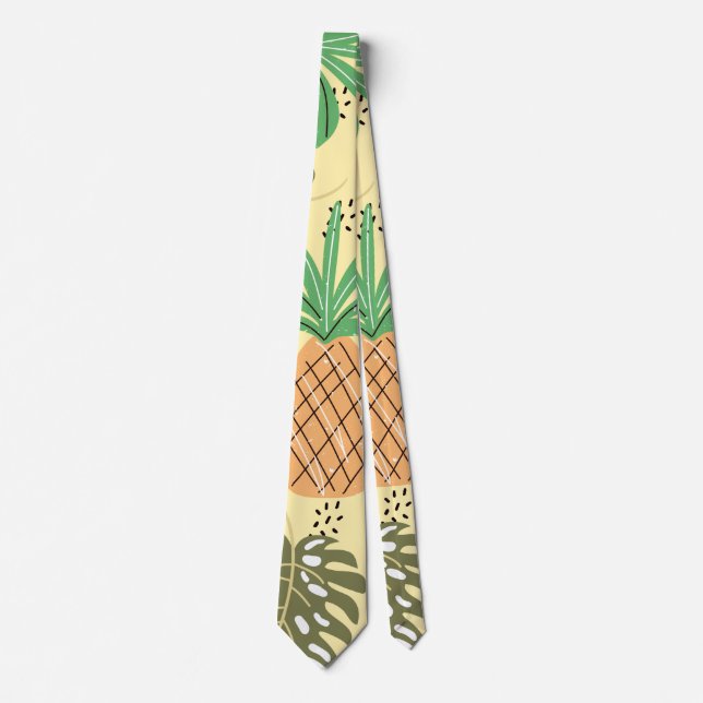 Tropical Pineapple Neck Tie (Front)
