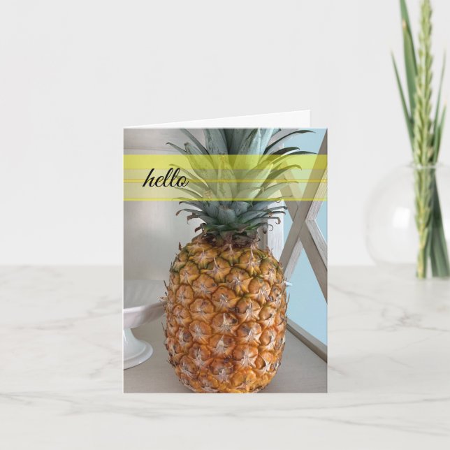 Tropical Pineapple Notecard (Front)