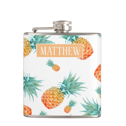 Tropical Pineapple Palm Modern Name  Flask