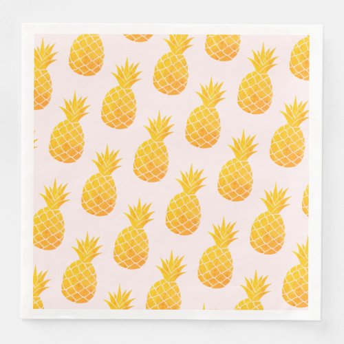 Tropical Pineapple Paper Dinner Napkins