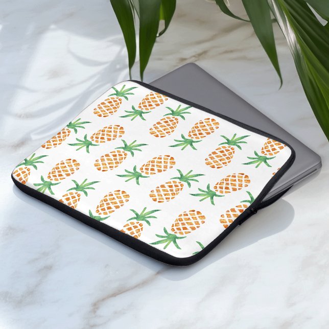 Tropical Pineapple Pattern Laptop Sleeve (Creator Uploaded)