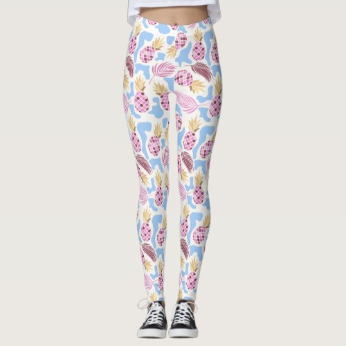 Tropical Pineapple Pattern Leggings